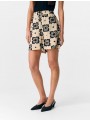 Short Object, estampado beige y negro. 23046480 Objella