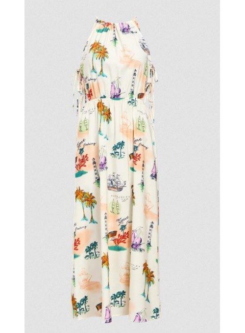 Vestido Object, estampado con barcos. 23047076 Objdinah