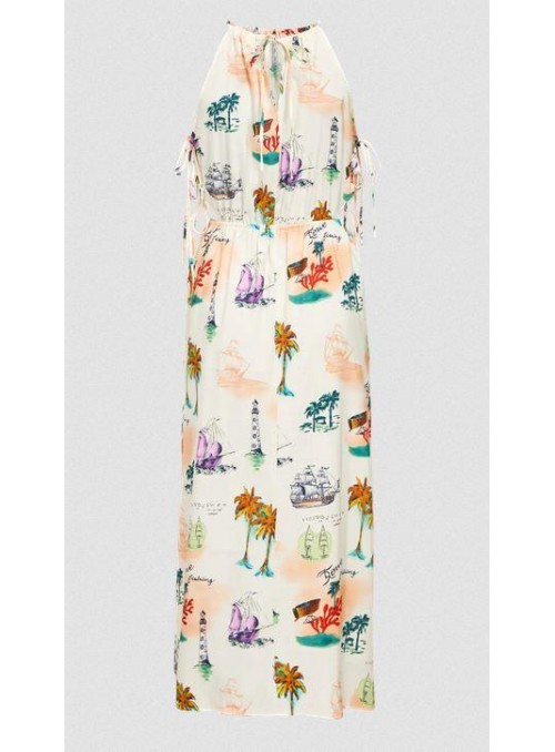 Vestido Object, estampado con barcos. 23047076 Objdinah