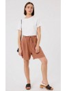 Short Art Love, de viscosa con un toque de lino.Hayat