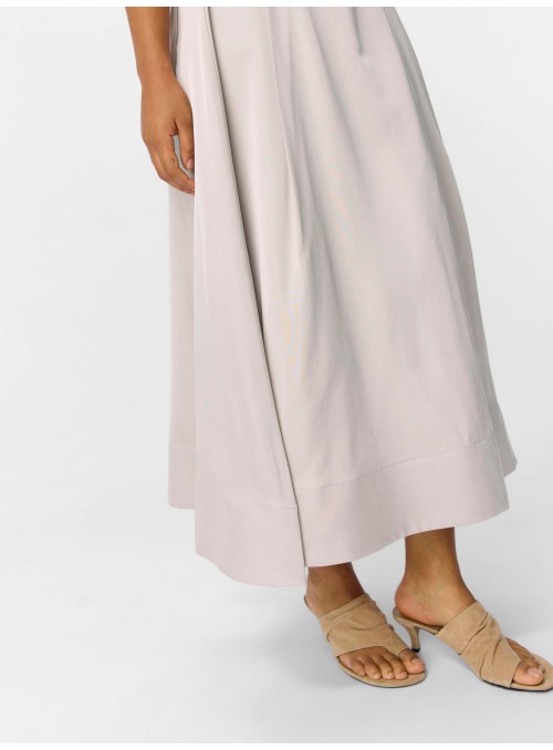 Falda Object, de raso en color perla. 23046329 Objria