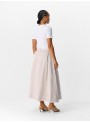 Falda Object, de raso en color perla. 23046329 Objria