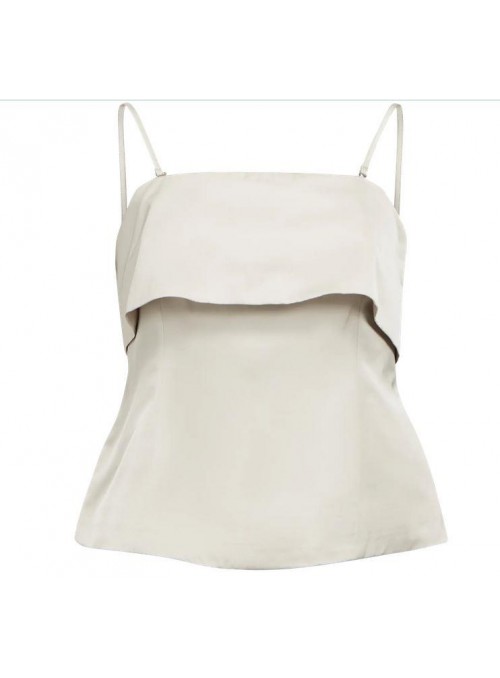 Top Object, de raso en color perla. 23046330 Objria