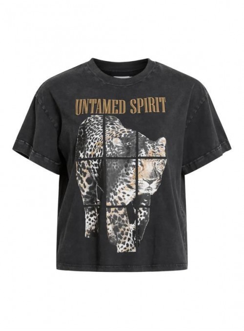 Camiseta Vila, estampada animal print. 14106014 Vieldi