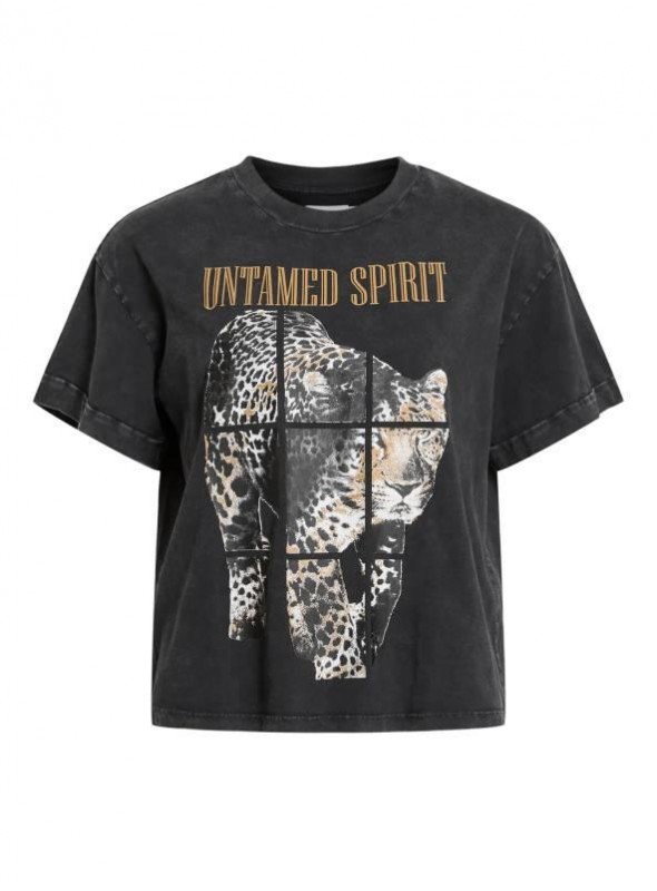 Camiseta Vila, estampada animal print. 14106014 Vieldi