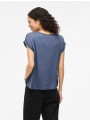 Camiseta Vila, de raso con cuello redondo. 14059563 Viellette