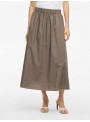 Falda Vila, larga en gabardina gris.14107840 Visophie