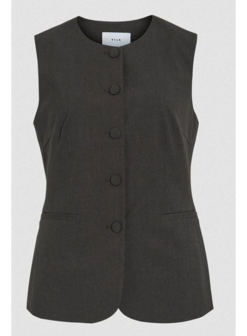 Chaleco Vila, con botones forrados. 14107587 Viamoi