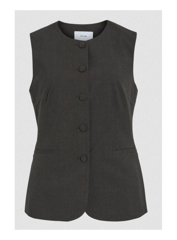 Chaleco Vila, con botones forrados. 14107587 Viamoi