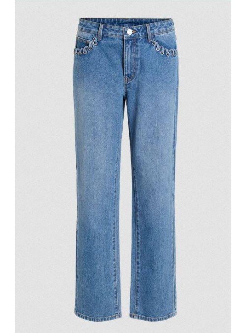 PAntalòn de Vila, vaquero con adorno de trenza. 14108268 Viea