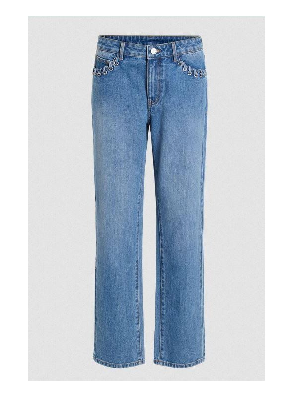 PAntalòn de Vila, vaquero con adorno de trenza. 14108268 Viea