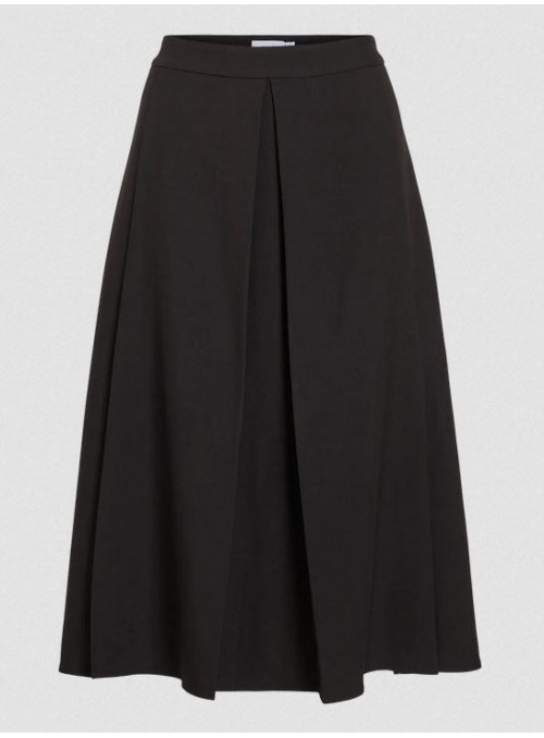 Falda Vila, midi en negro. 14107670 Viju
