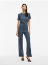 Pantalòn Vila, de punto en azul. 14108150 Viplisa