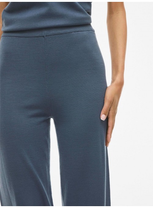 Pantalòn Vila, de punto en azul. 14108150 Viplisa