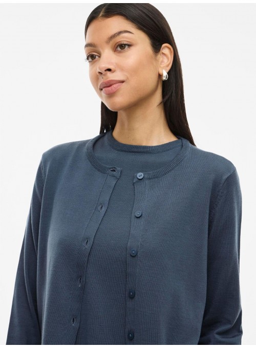 Cardigan Vila, de punto en azul. 14108151 Viplisa