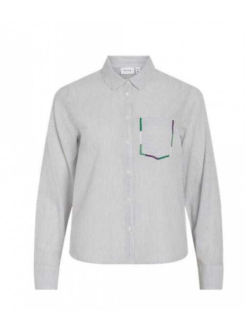 Camisa de Vila, de algodòn con mil rayas. 14109159 Vizaz