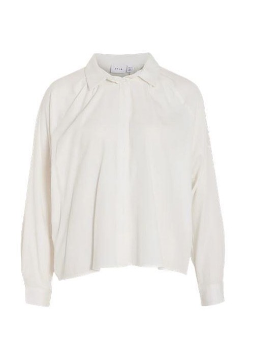 Blusa Vila, camisera de algodòn y modal. 14110305 Vialruni