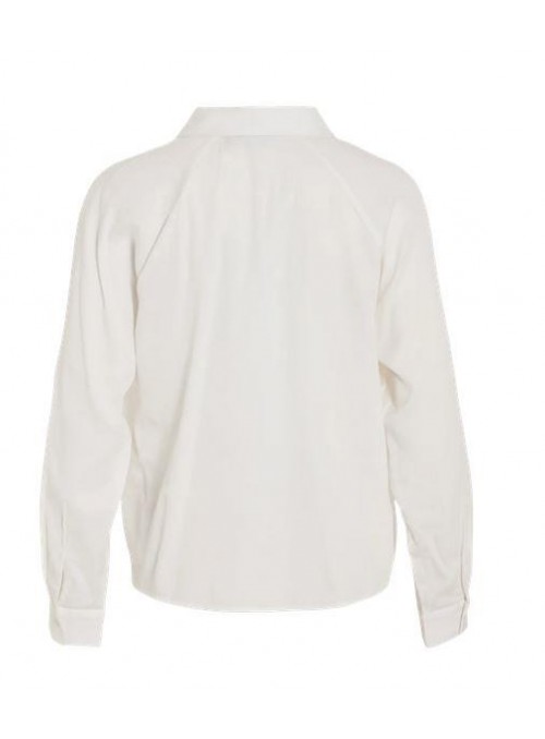Blusa Vila, camisera de algodòn y modal. 14110305 Vialruni