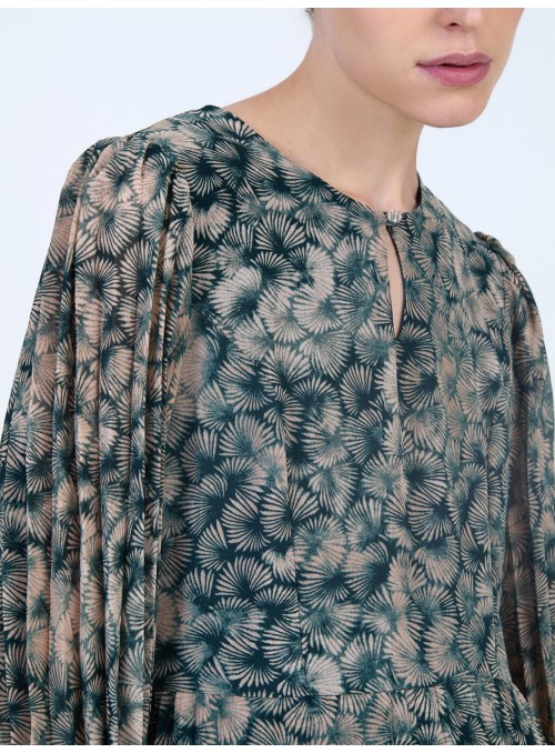 Vestido Skatie, de gasa estampada. S111V01