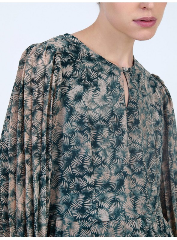 Vestido Skatie, de gasa estampada. S111V01