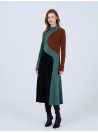 Vestido Skatie, color block. S02V27