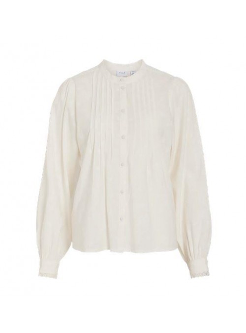 Blusa Vila, de manga larga con jaretas. 14112596