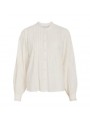Blusa Vila, de manga larga con jaretas. 14112596