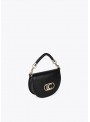 Bandolera Lola Casademunt. Negro con logo dorado. LF2504054
