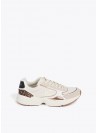 Sneakers Lola Casademunt, en beige con apliques. LF2505011