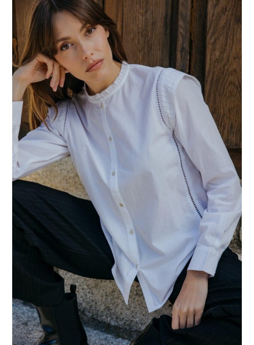 Blusa Van Dos, de algodòn y manga larga. 36174601