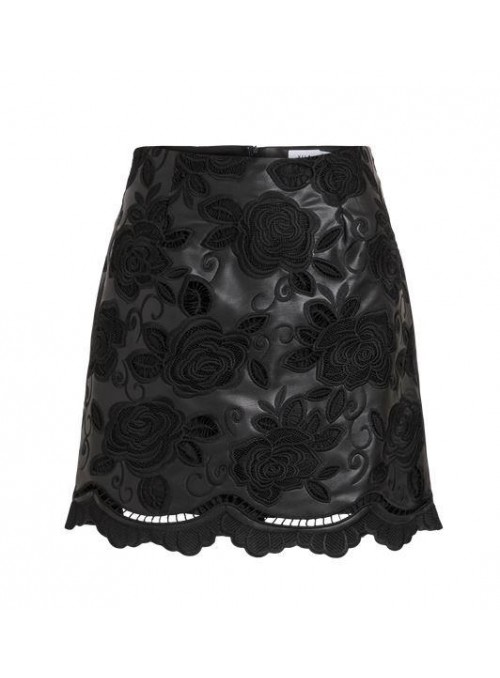 Falda Vila, de ecopiel troquelada. 14110814 Vipazz