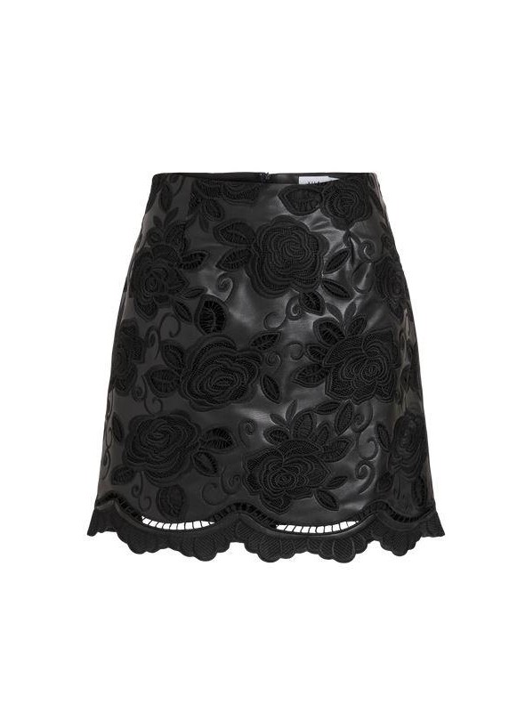 Falda Vila, de ecopiel troquelada. 14110814 Vipazz