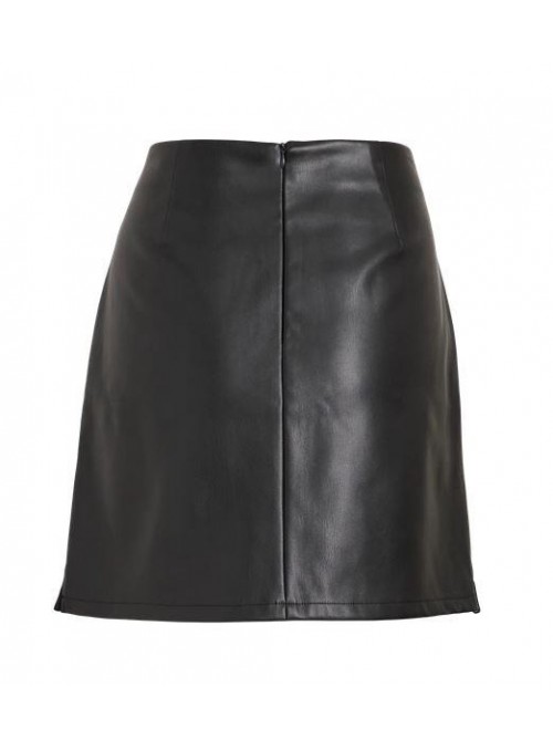 Falda Vila, de ecopiel troquelada. 14110814 Vipazz