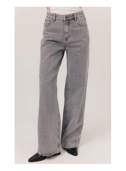 Jean Art Love, de patròn fluido en gris. Dragica