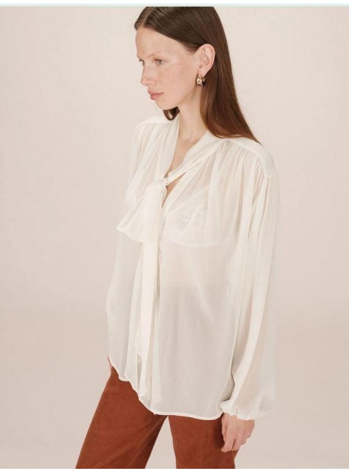 Blusa Grace &amp; Mila, de gasa con lazada. Splendide