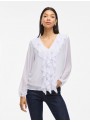 Blusa Vila, de gasa con volantes. 14114604 Viane