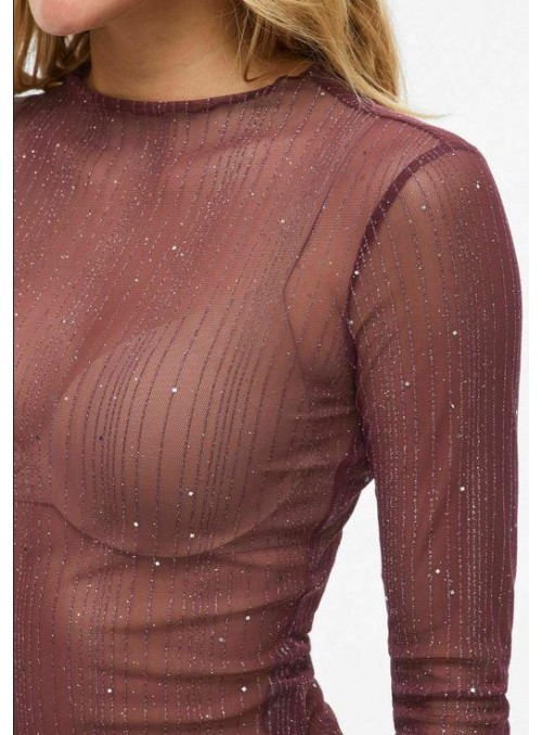 Top Vila, de tul con brillo. 14110197 Viturno