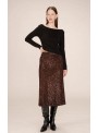 Falda Grace & Mila, de lentejuelas en marròn. Tailana