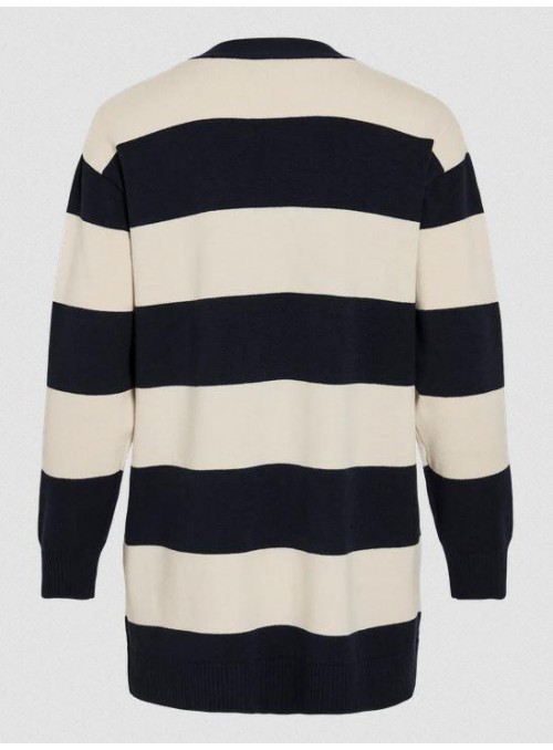 Rebeca Vila, de rayas en marino y beige. 14113216 Vipolly