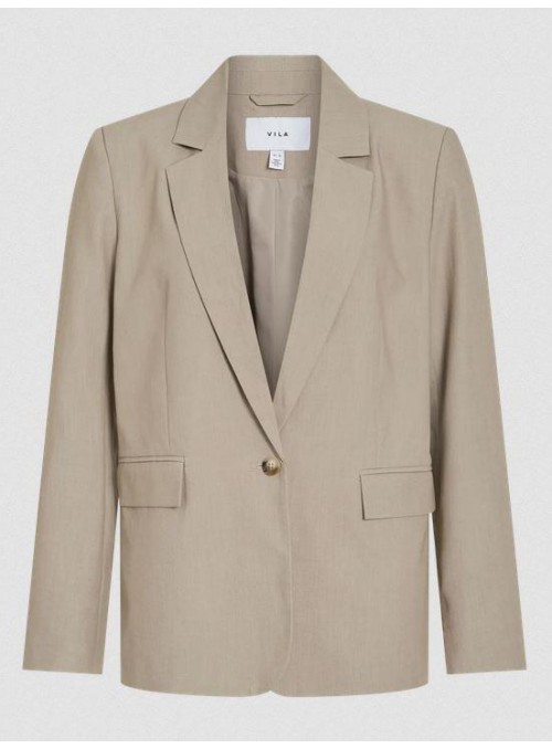 Blazer Vila, bàsica en beige. 14110831 Visiffe