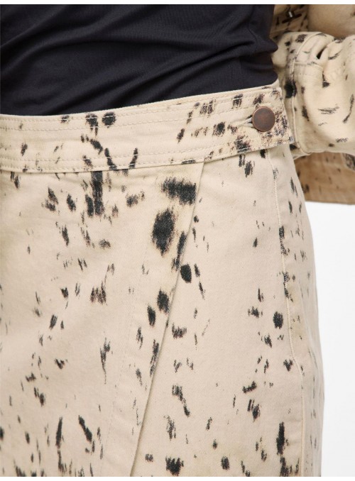 Falda Vila, vaquera con print. 14113208 Visanora