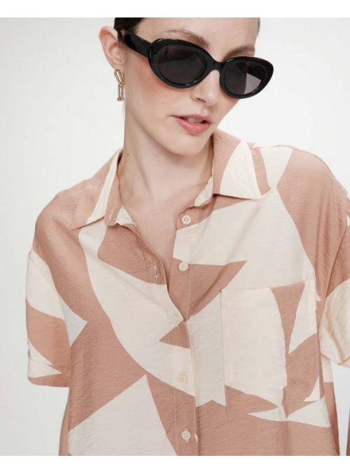 Blusa Grace &amp; Mila, de viscosa estampada. Veil