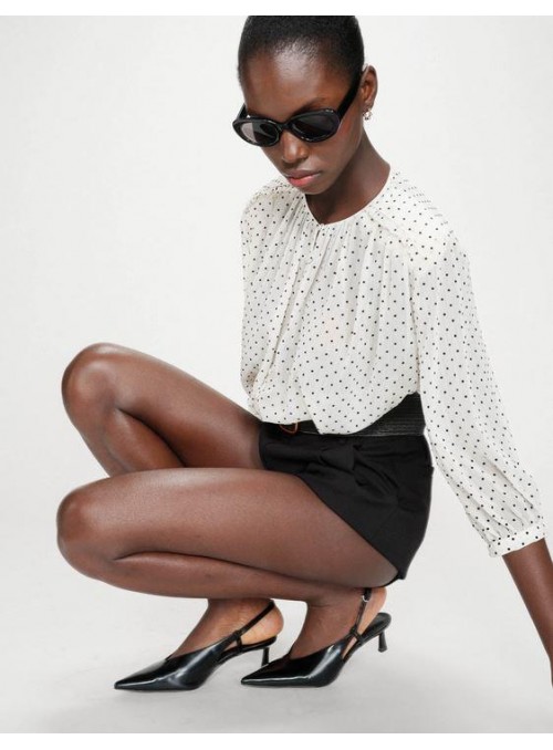 Blusa Grace &amp; Mila, de gasa con lunares. Valianna