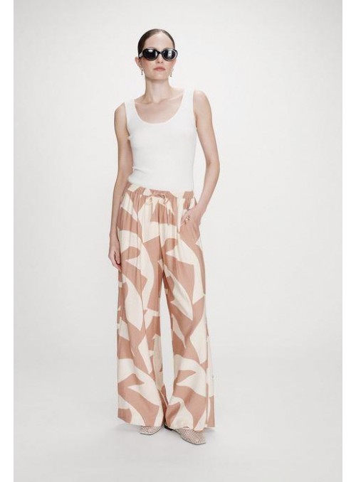Pantalòn Grace &amp; Mila, de viscosa estampada. Veni