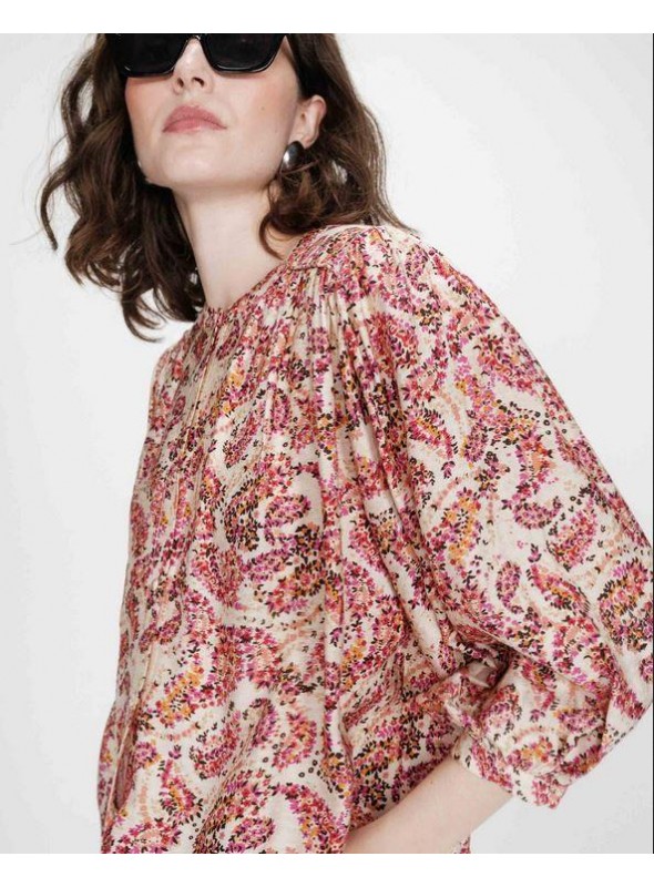 Blusa Grace & Mila, de viscosa estampada. Vezia