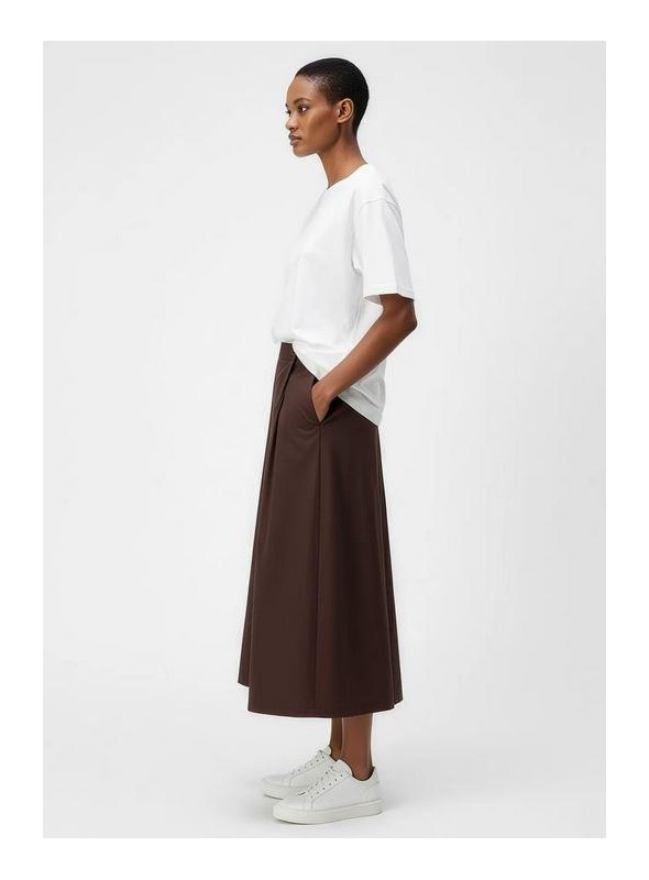 Falda Object, de gabardina con vuelo. 23044916 Objdina