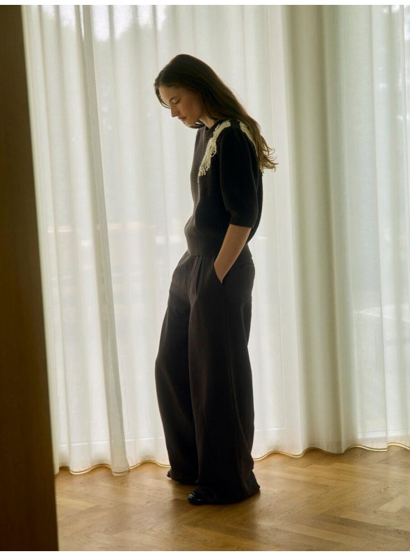 Pantalòn Object, de tencell con pinzas. 23048134 Objtuba