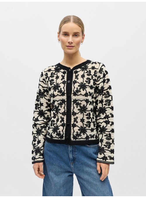 Rebeca Objectm de crochet en blanco y negro. 23048803 Objcari