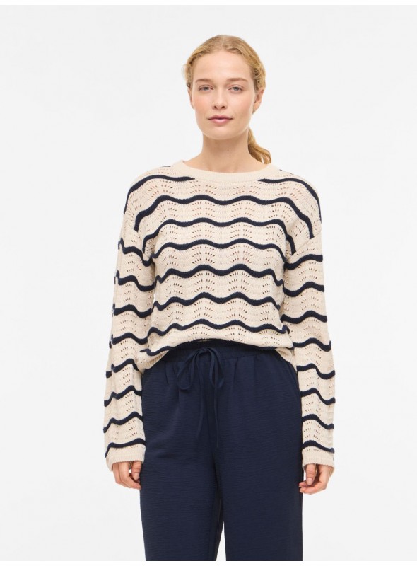 Sueter Vila, de algodòn calado. 14112812 Viwave