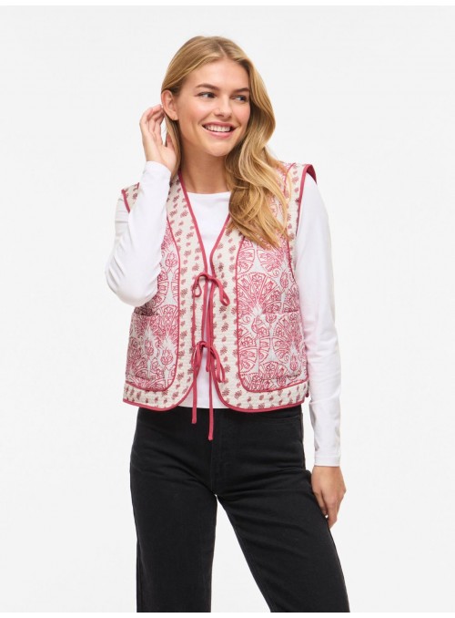 Chaleco Vila, acolchado con print. 14113353 Videlphine